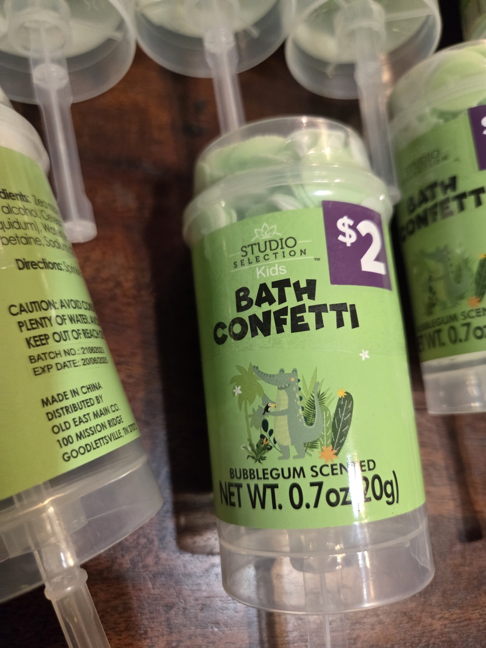 Bulk Lot Of 13 Green Bath Confetti Push-Pops